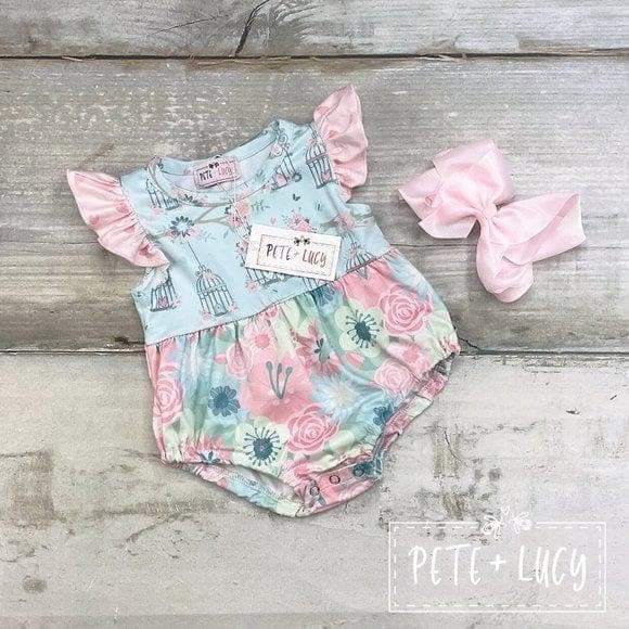 NWT Boutique Romper 12-18 Mo. ‘Birdcage Beauty’