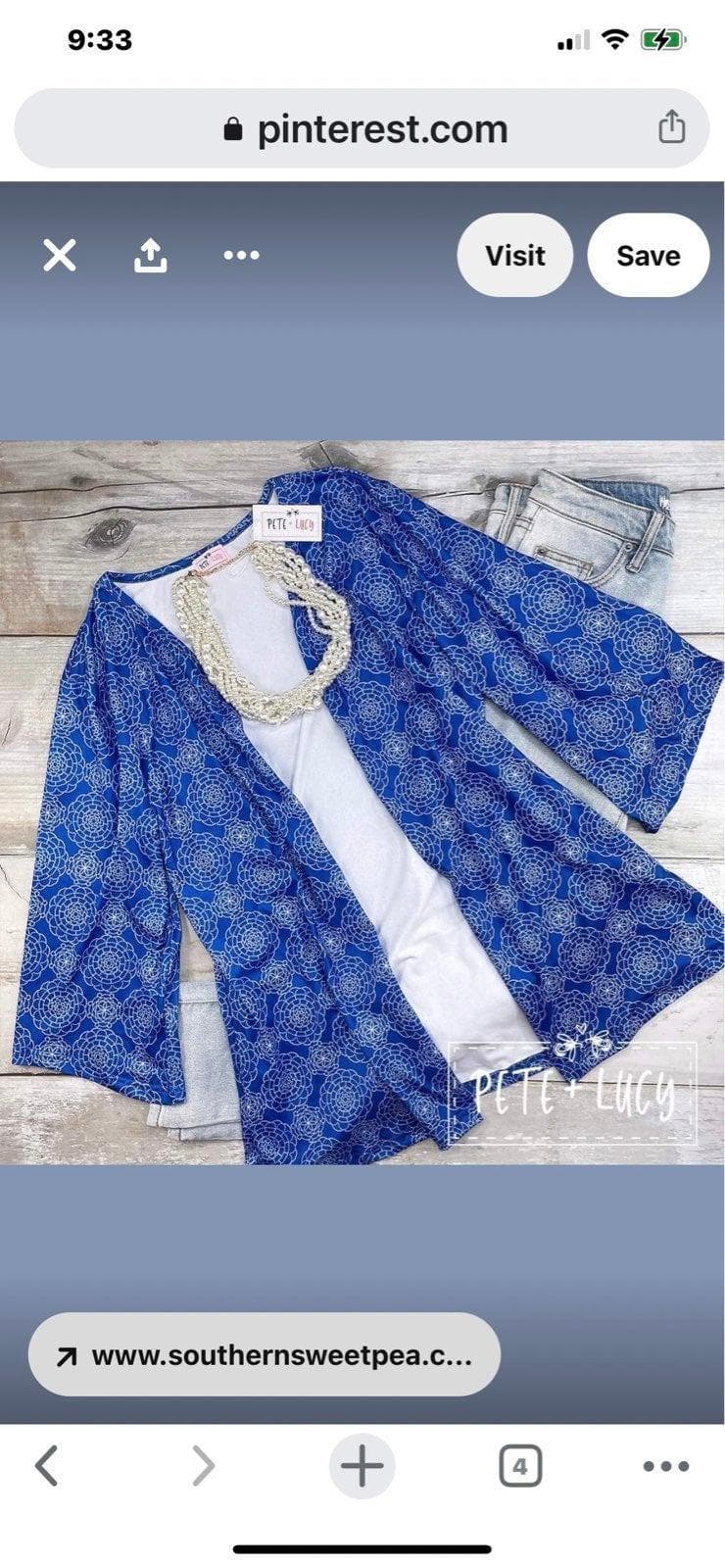 4th of July Boutique Cardigan- XXL NWT