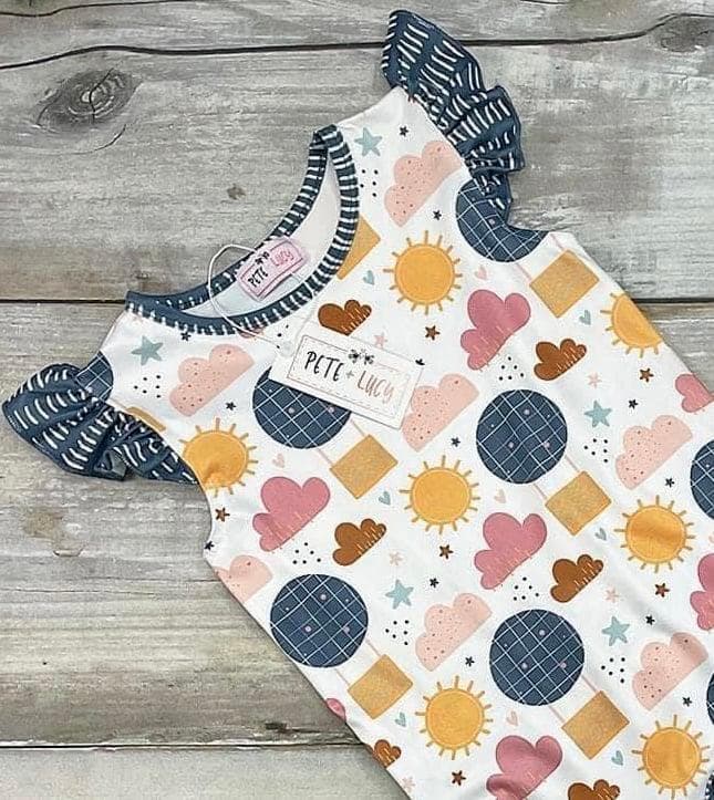 NWT Romper- “Sky’s The Limit”