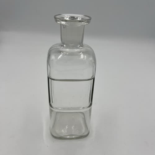 Antique 6" Apothecary Glass Medicine Bottle & No Stopper 1880s 1/2"opening