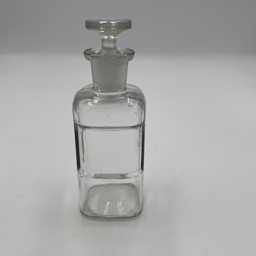 WT & CO 5.5" Antique Apothecary Jar Glass Bottle with 1/2" opening