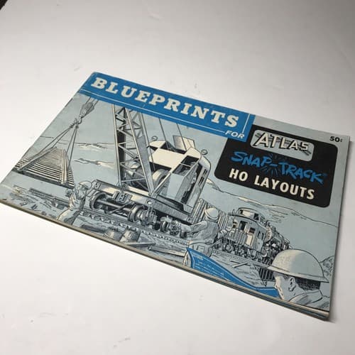 VTG 1960 BLUEPRINTS FOR ATLAS SNAP-TRACK HO LAYOUTS BOOKLET 30 PAGE