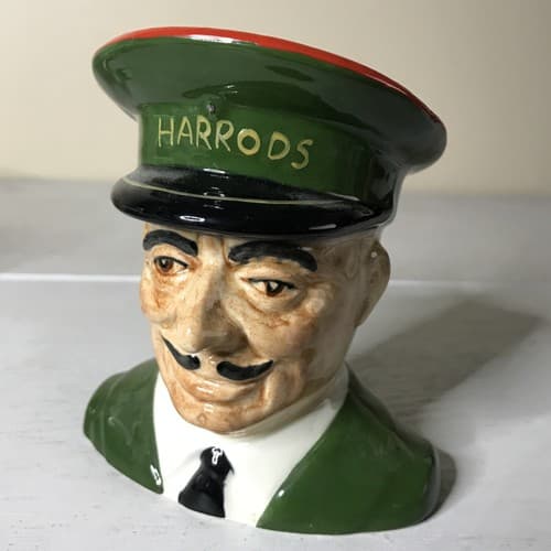 Vintage Harrods Department Store England Doorman Toby Mug Carlton Ware #4497