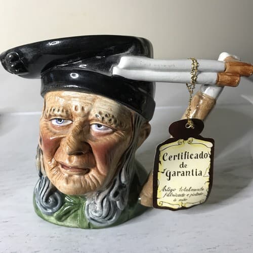 Vintage Magrou Artmark Toby Mug Old Man Pirate Made In Portugal 4.5"