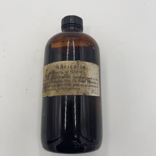 1930's Medicine Bottle Betaplexin Elixir Syrup Duraglas 6.5"