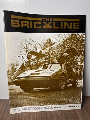 Bricklin International club Magazine “Brickline” 1978 vol 1 #7
