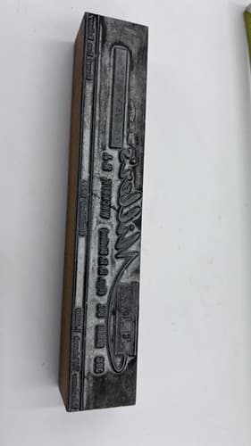 Rare Print Block “Miller's Pharmacy, Wycoff ,NJ” Great Details