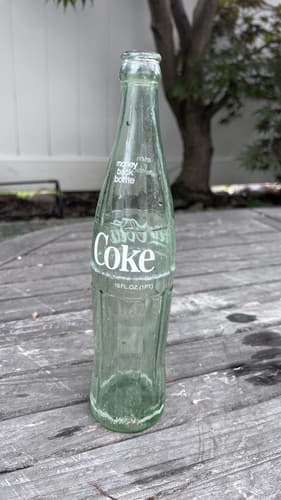 Vintage 16 FL.OZ. Coca-Cola Empty Bottle Pre-Owned