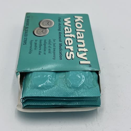 Vintage Kolantyl Wafers Mint Antacid The WM. S. MERRELL COMPANY 1960's NOS