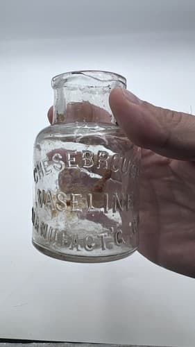 Antique CHESEBROUGH VASELINE Medicine bottle Jar
