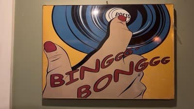 Ikea Solmyra Deborah Azzopardi Modern Pop Wall Art “Binggg-Bonggg” - 28" x 20"