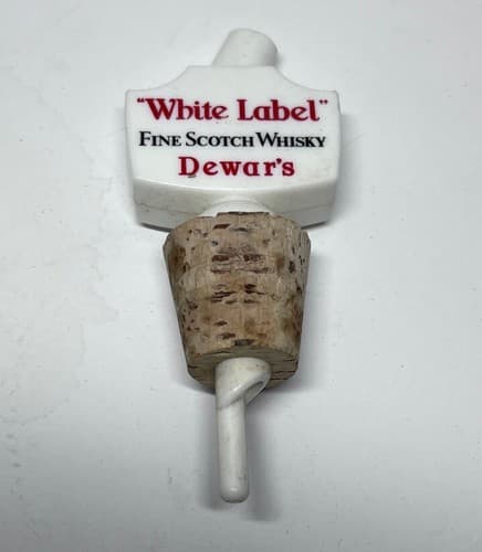 Vintage Dewar's White Label Pouring Pour Spout For Bottle Bar