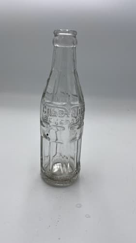 RARE Cold Rock Beverages Clifton NJ Soda bottle Embossed 6 1/2 oz