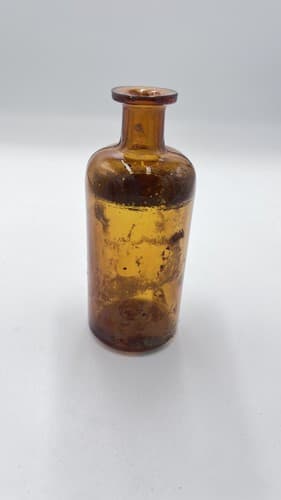 Antique PARKE, DAVIS & CO. PD& Co Medicine Bottle Amber 4.75