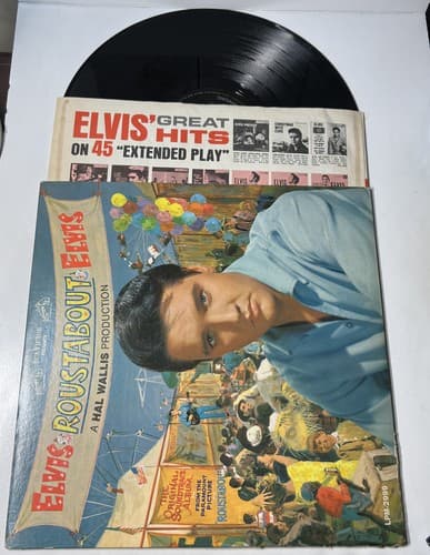 ELVIS PRESLEY LP LPM-2999 ROUSTABOUT Monoaural RCA Victor Very Good