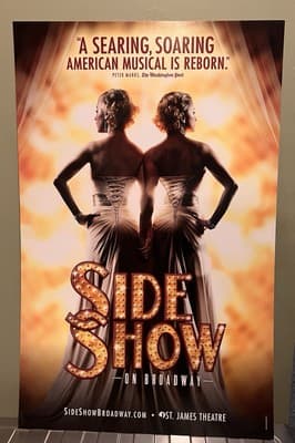 WINDOWCARD from Broadway Revival of Side Show Rare