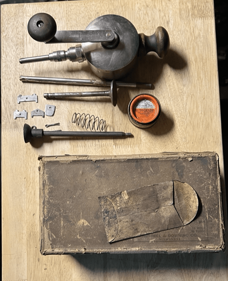 1912 Albertson Sioux Manual Valve Grinder #400 Tool USA Original Box