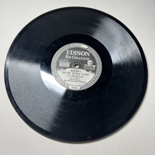 EDISON Recreation DIAMOND DISC 80728-R Crossing the bar/we're going home tomorro