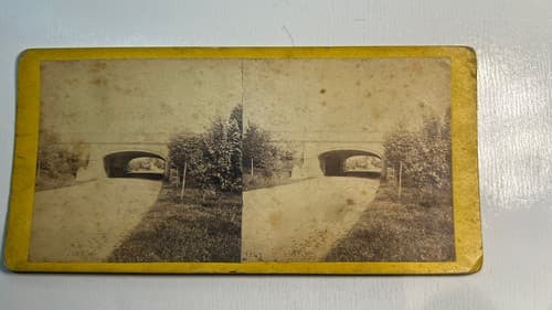 Archway over Bridle Road west of Playground NY E&HT Anthony Stereoview 1863