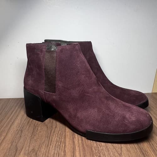 Camper Karolina Lucy Chill Ankle Boot Womens Size EU 38 US 8 Purple Suede