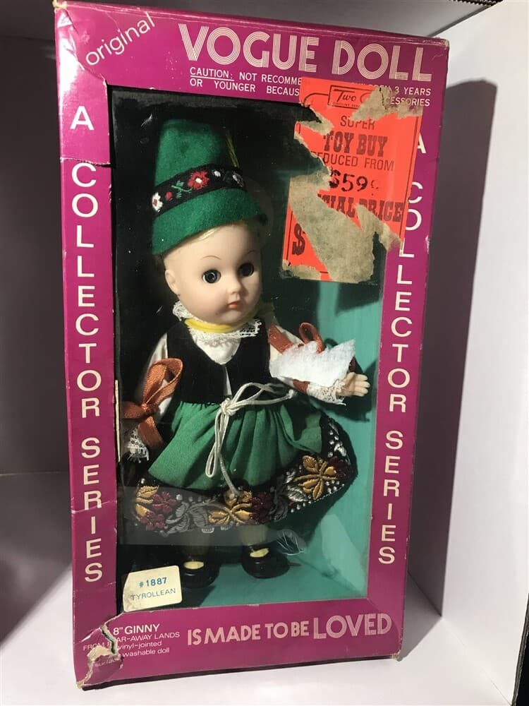 Original Vogue GINNY 8'' Tyrollean Doll Far Away Lands Series Boxed