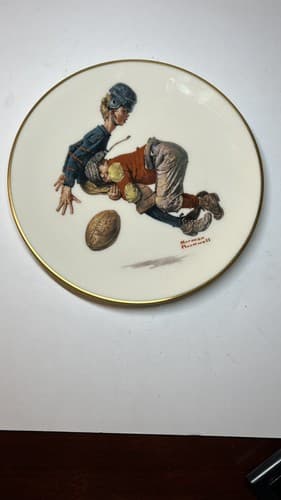 Norman Rockwell Saturday's Heroes Collector Plate 1978 Danbury Mint