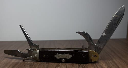 Vintage CAMILLUS 99 Multi Tool Camping Hunting Pocket Knife Made NY USA