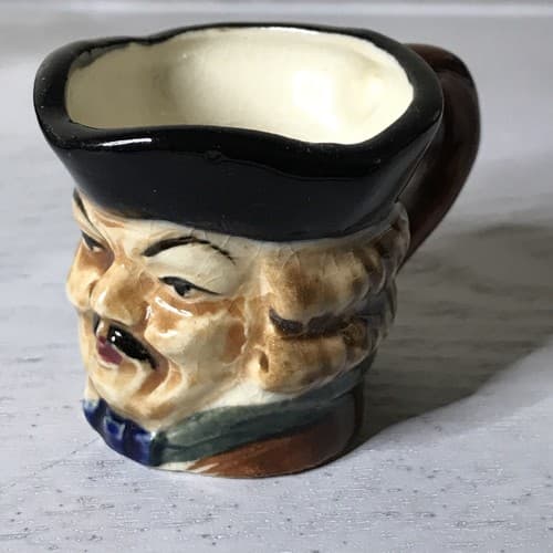 Vintage Miniature MADE IN JAPAN Toby Jug Mug 1.75"