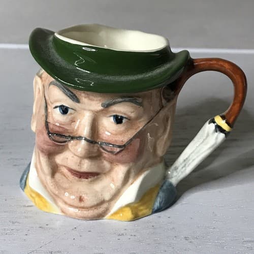 Vintage MR PICKWICK SYLVAC Staffordshire UK Hand Painted Character Jug #4433 2.2