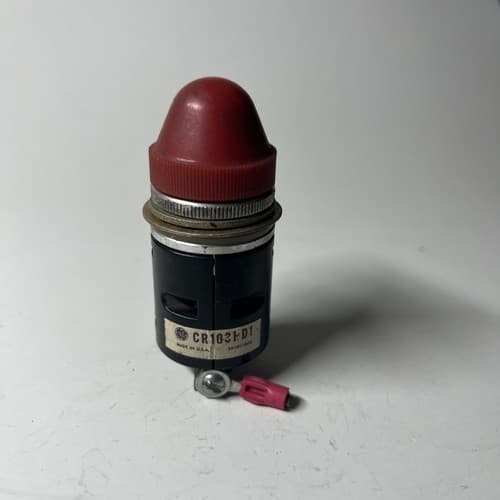 GENERAL ELECTRIC CR103HD1 RED PILOT LIGHT , No Bulb *USED*