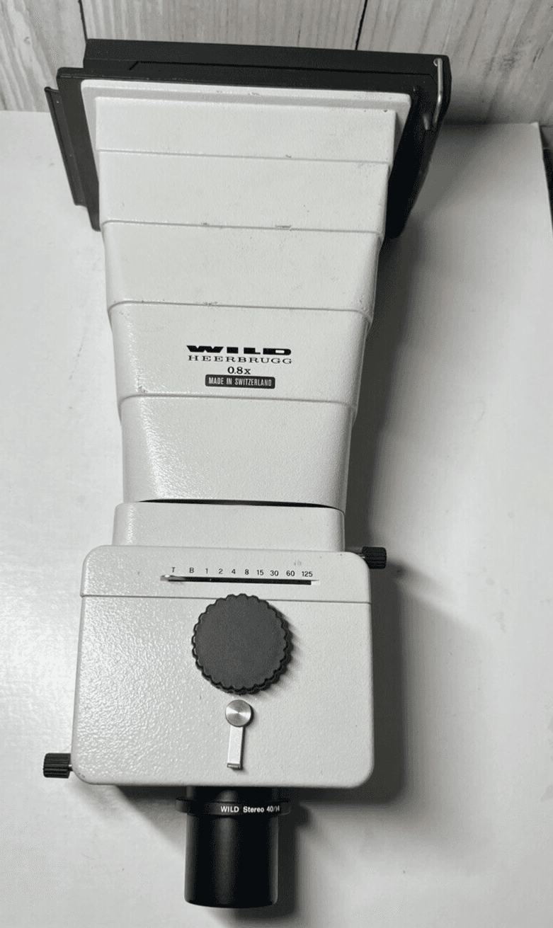 Wild Heerbrugg Microscope Polaroid Camera Adapter Lens (0.8x) MP511 Switzerland