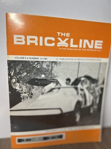 Bricklin International club Magazine “Brickline” 1980 vol 6 #1