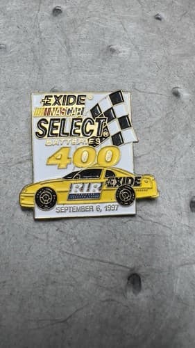 1997 Exide Batteries 400 NASCAR Race Enamel Hat Pin