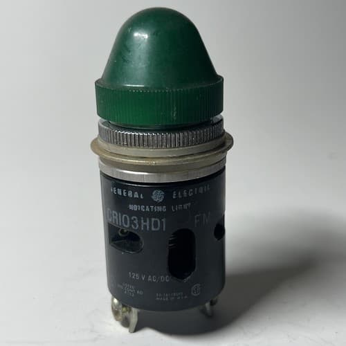 GENERAL ELECTRIC CR103HD1 GREEN PILOT LIGHT *USED*