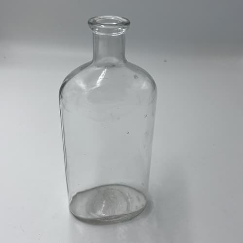 Very Early Owens Bottle Boxed O Clear Antique 8" Pre-Merger