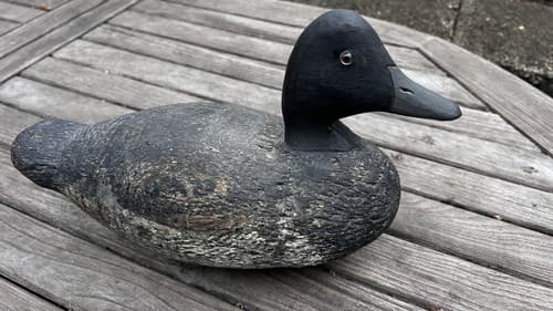 Old Wood Duck Decoy 13"