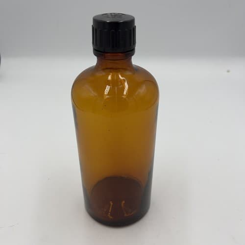 Parke Davis & Co 1930,s Vintage Antique Amber Pharmaceutical Empty Bottle 7.5"