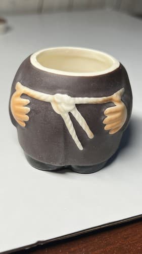 Vintage Goebel Friar Tuck Monk Sugar Bowl Mustard Germany