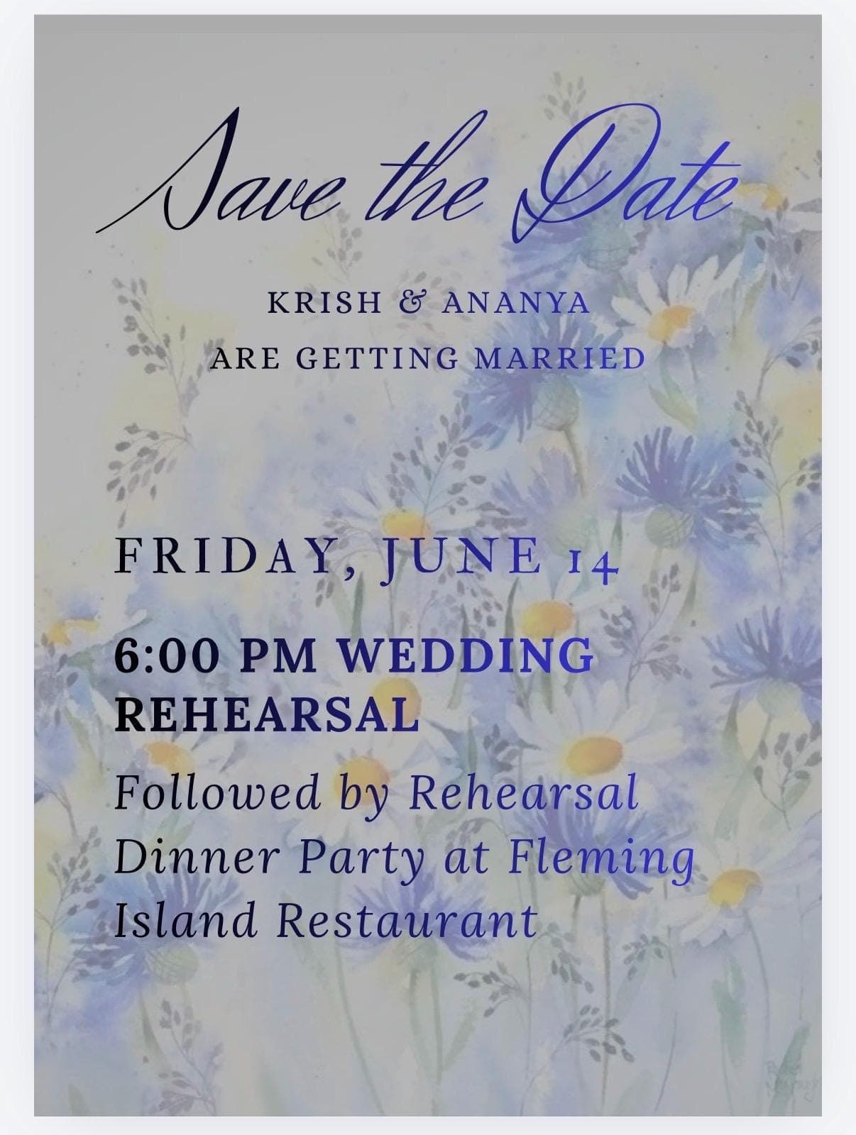 Floral Wedding Invitation Template