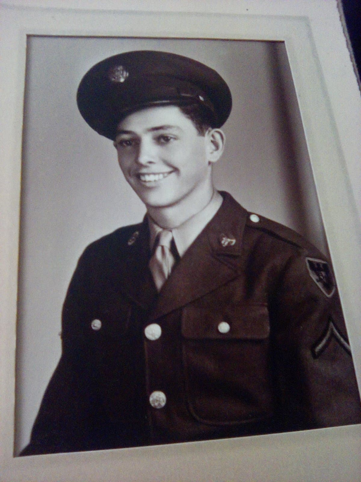 Vintage WWII Era Military Portrait Photograph