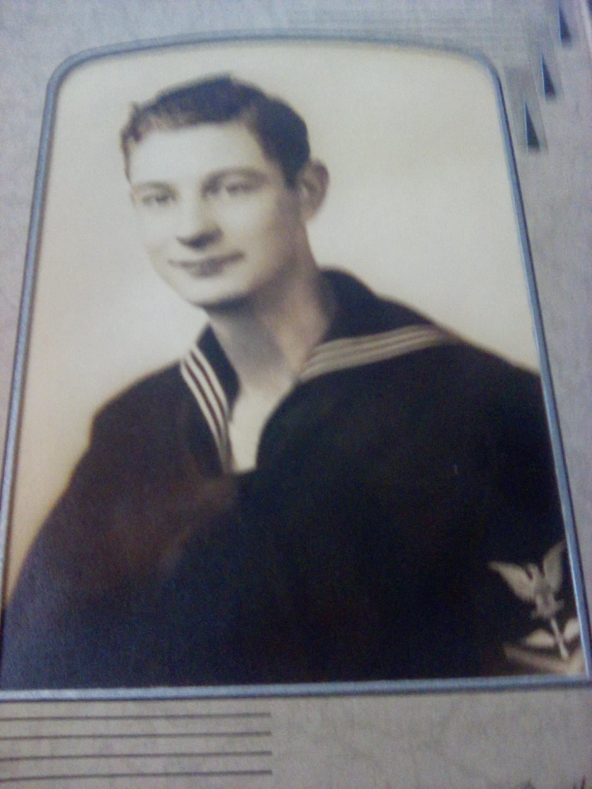 Vintage Navy Sailor Photograph in Uniform