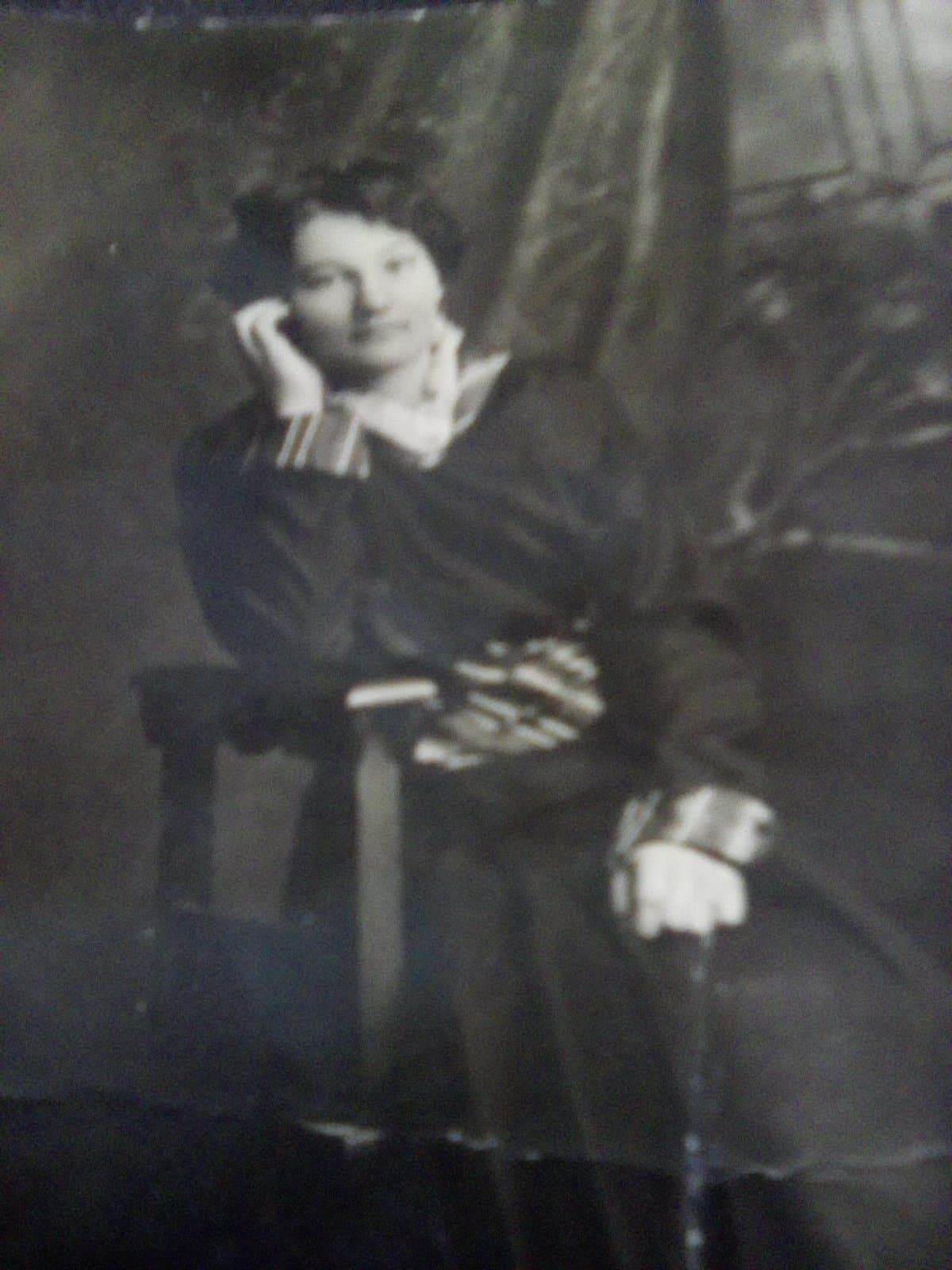 Vintage Black and White Portrait Photograph