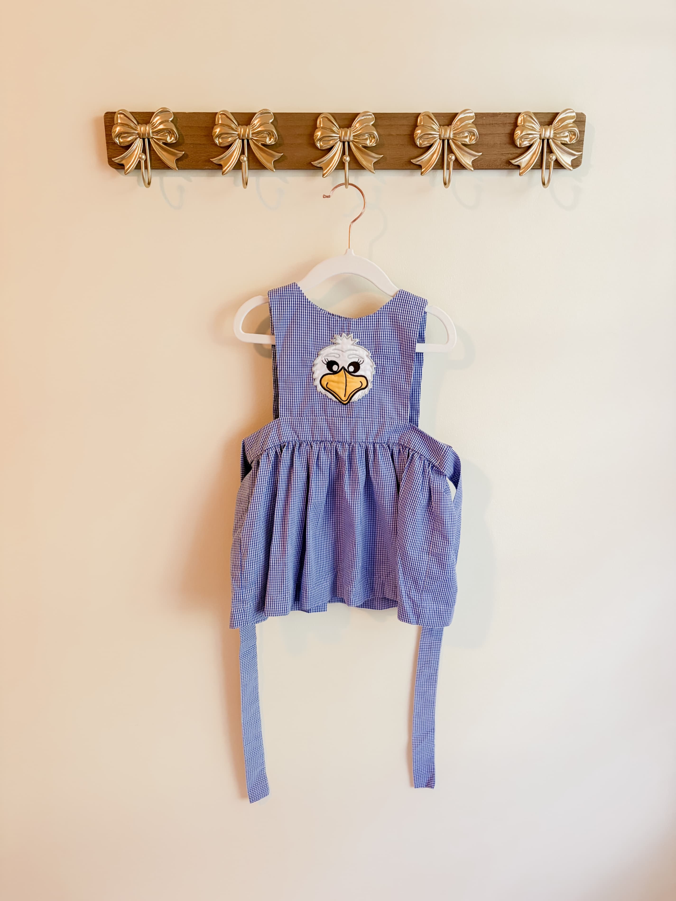 Magnolia Steel by HCS Embroidered Bird Appliqué 24 months