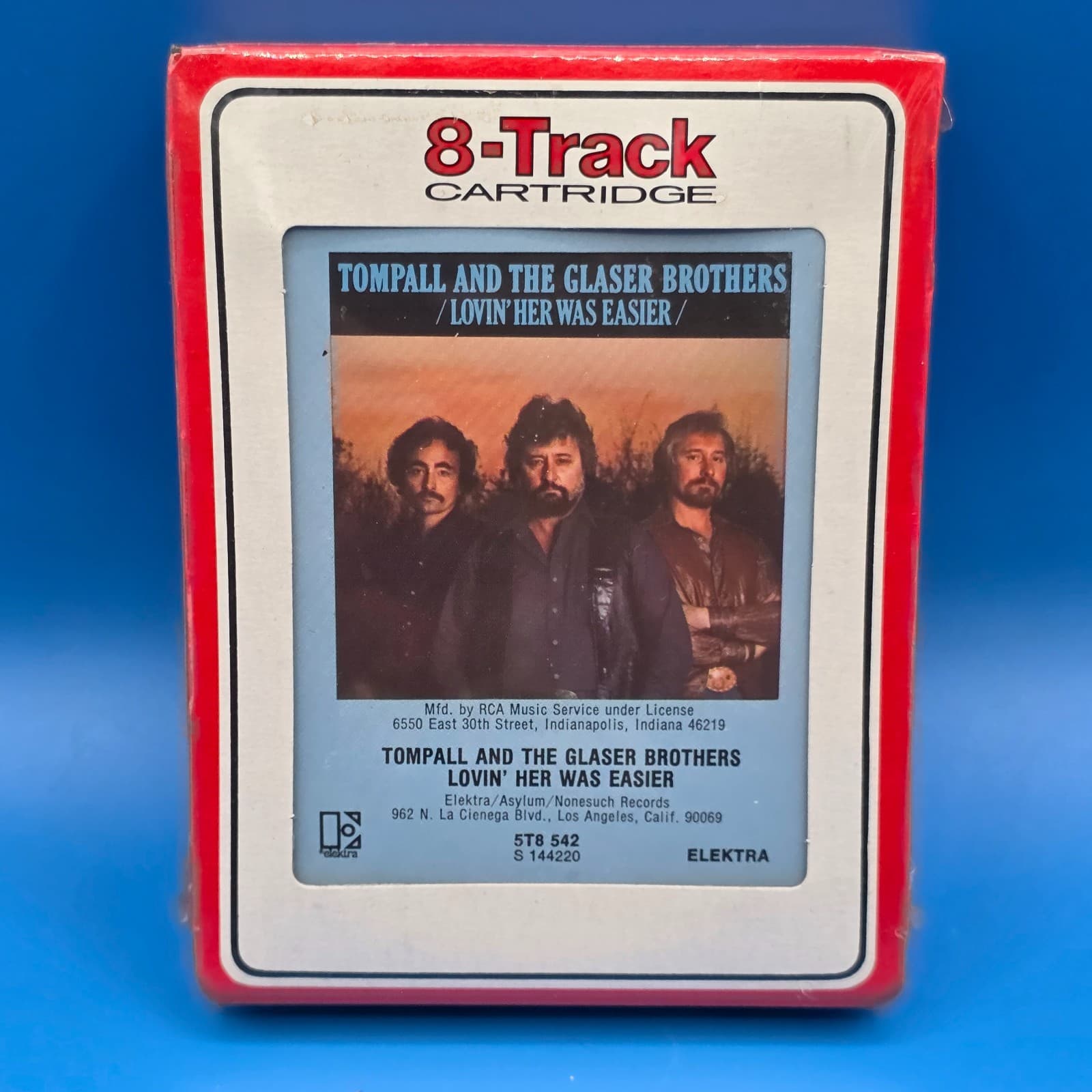 New Sealed 8-Track TOMPALL AND THE GLASER BROTHERS LOVIN HER WAS EASIER