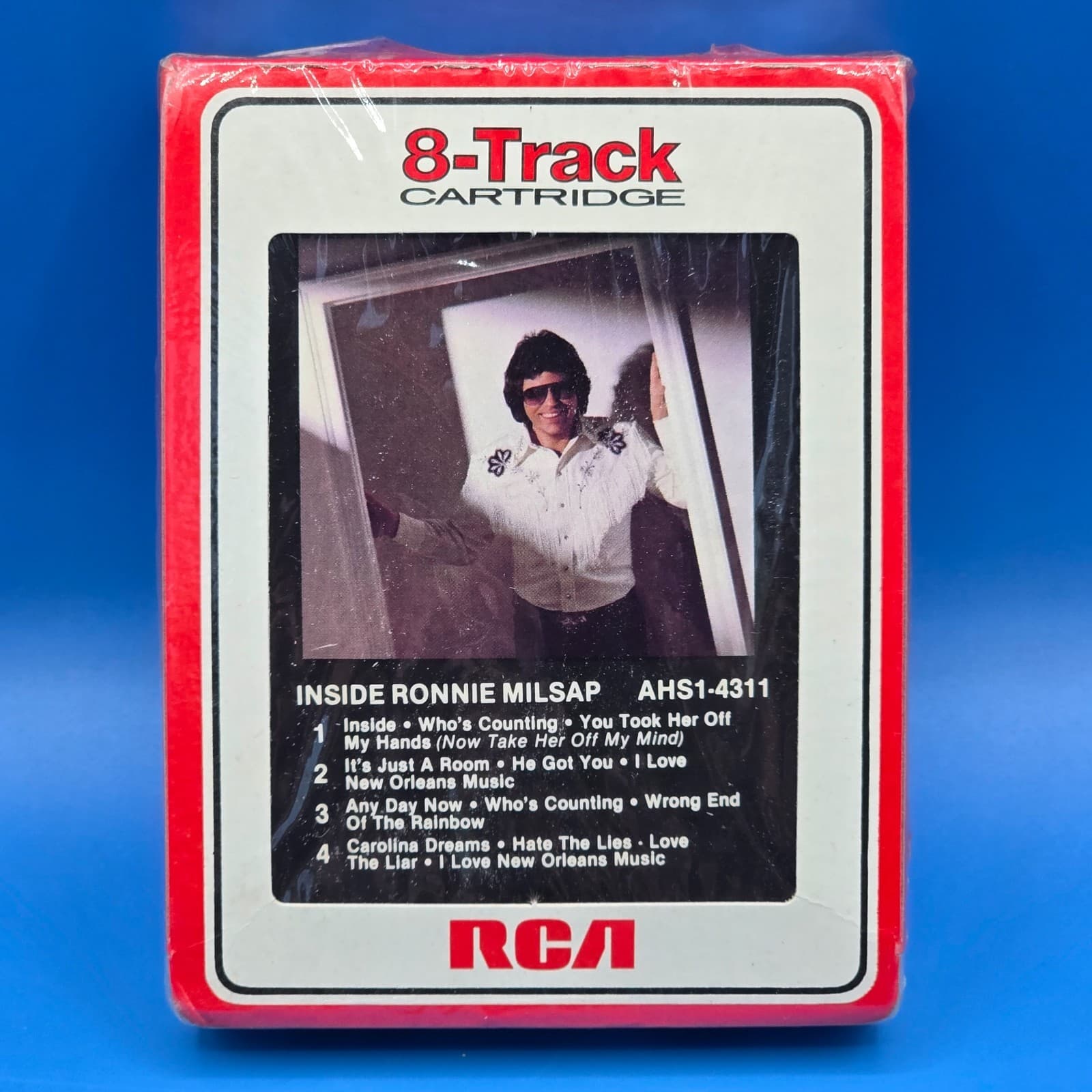RONNIE MILSAP - "Inside Ronnie Milsap" - Vintage Collectible 8-Track Tape