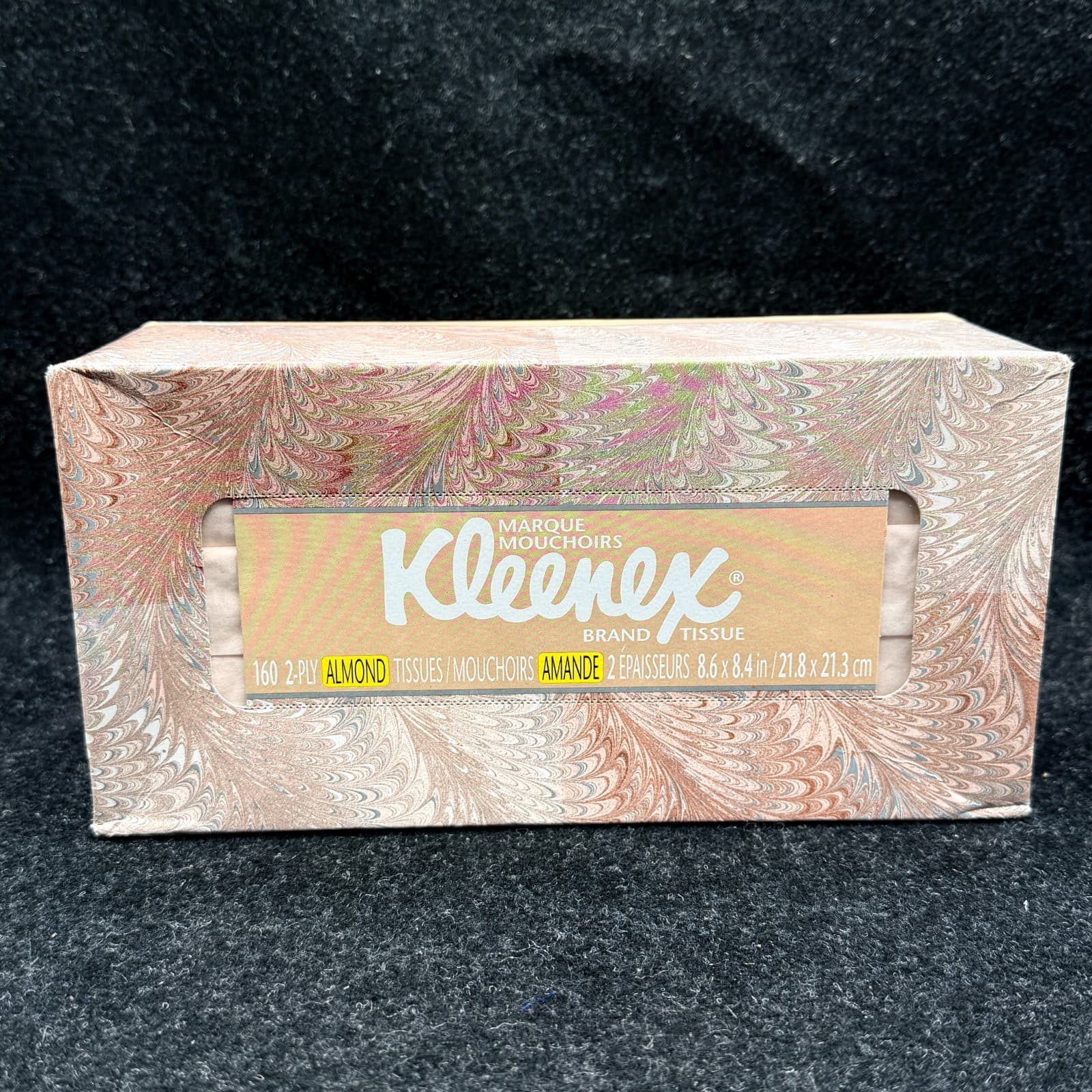 Vintage 1996 Kleenex Colors ALMOND Tissue Facial Tissue NOS 160 2 PLY
