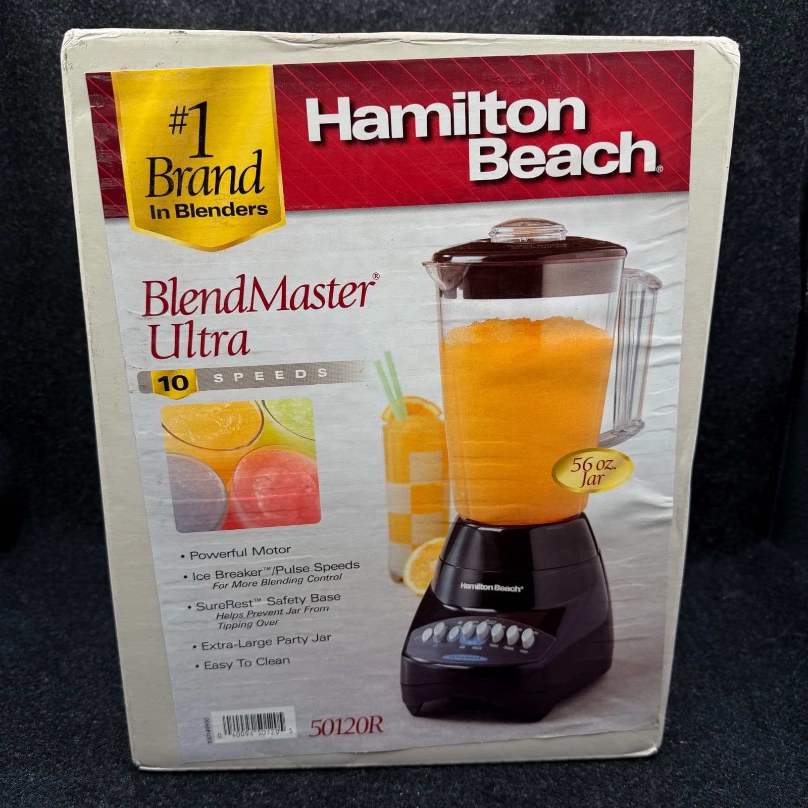 Hamilton Beach Blender Blend Master Ultra 10 Speed Black 50120R 56 oz
