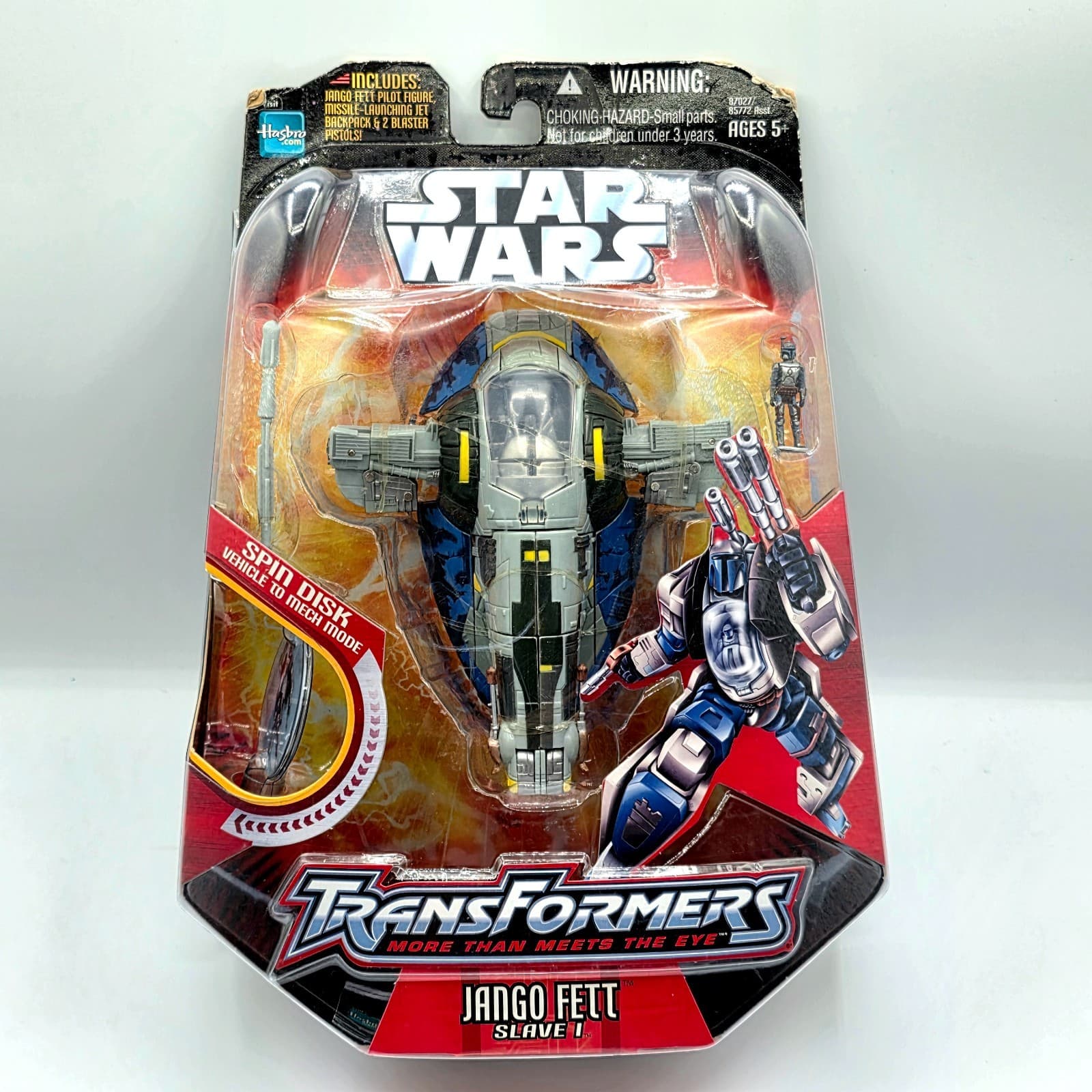 2006 Star Wars Transformers JANGO FETT / SLAVE I Action Figure New in Box
