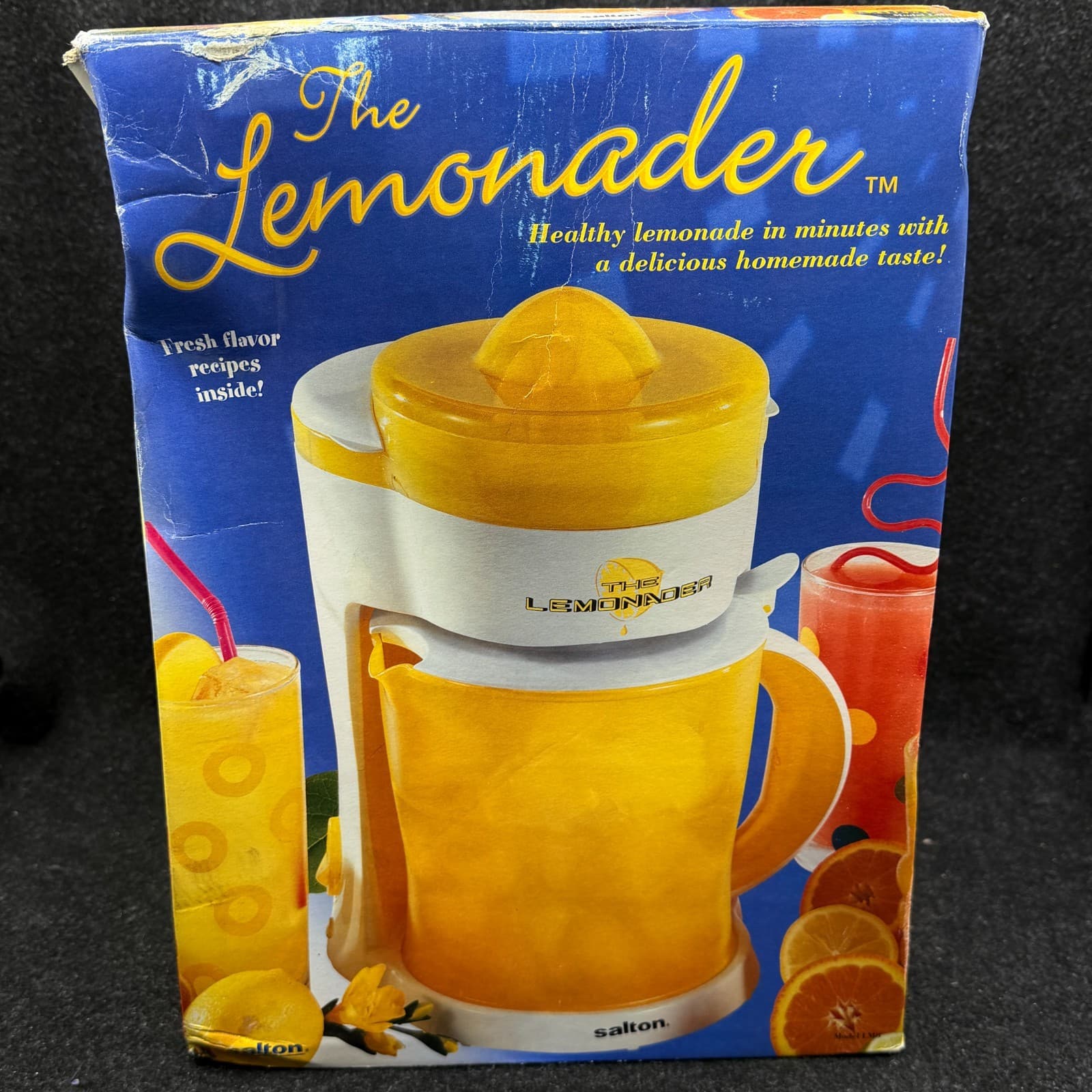 2001 Salton LM8 The Lemonader! Lemonade Maker 2.5 Quart OPEN BOX