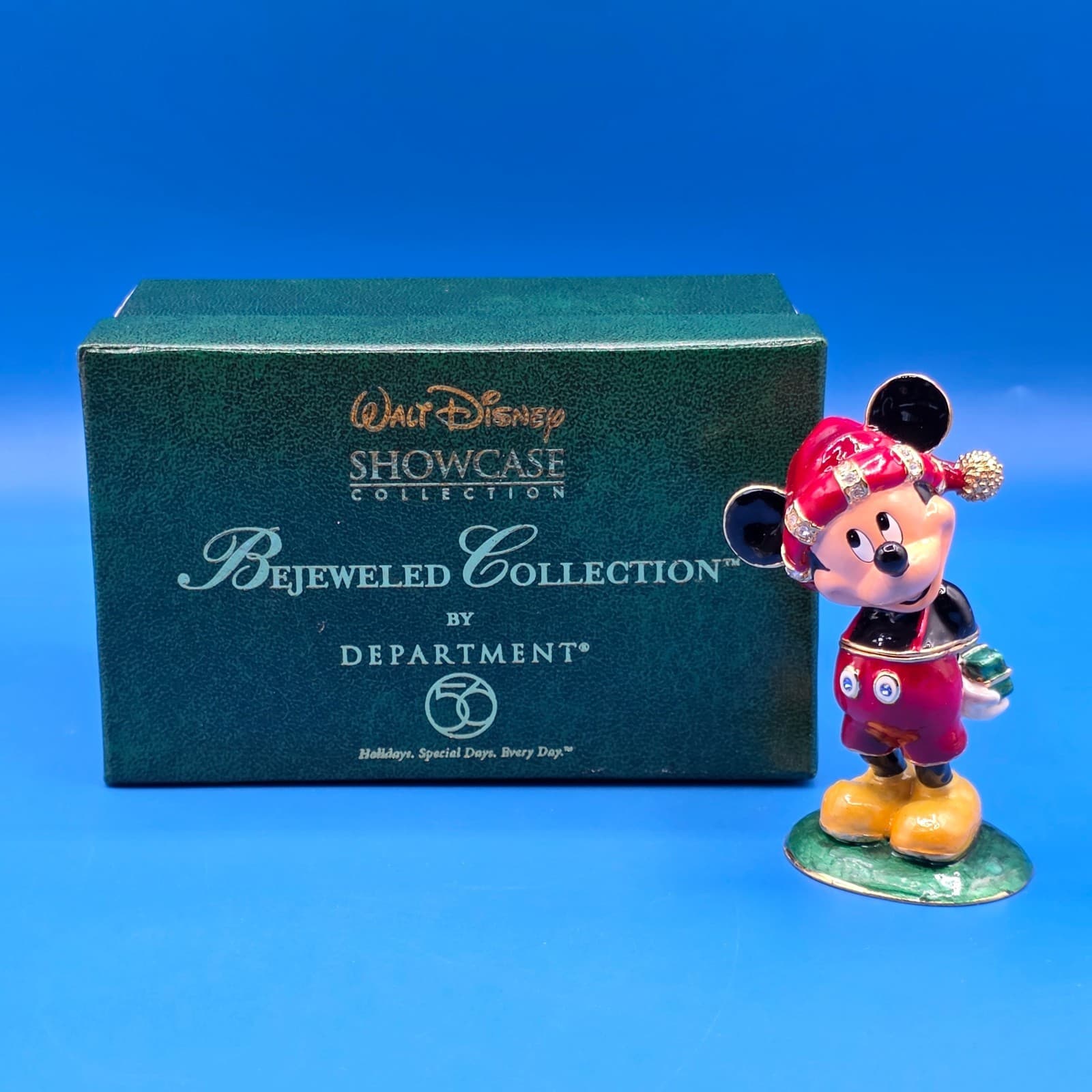 Disney / Dept. 56 Bejeweled Collection - "Merry Christmas from Mickey" Figure